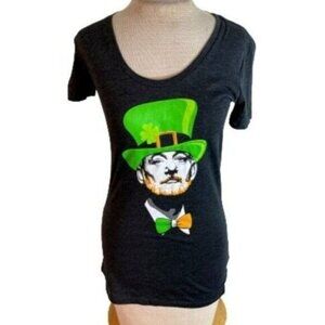 Chive Short Sleeve T Shirt Bill Murray St Patrick Lucky Shamrock Gray S Small